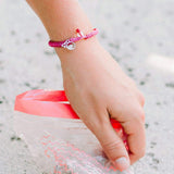 4ocean Pink Flamingo Braided Bracelet - Flamingo