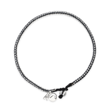 4ocean Great White Shark Braided Bracelet - Grey, White & Black