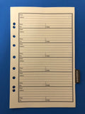 3-Ring Log Book REFILL Set